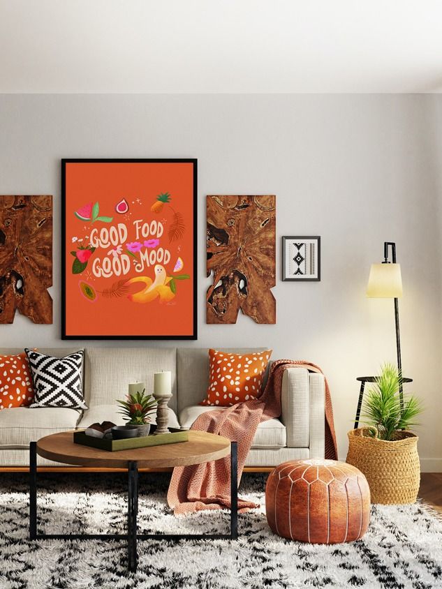 Good Food Good Mood Orange • Matte Paper Poster product image (4)