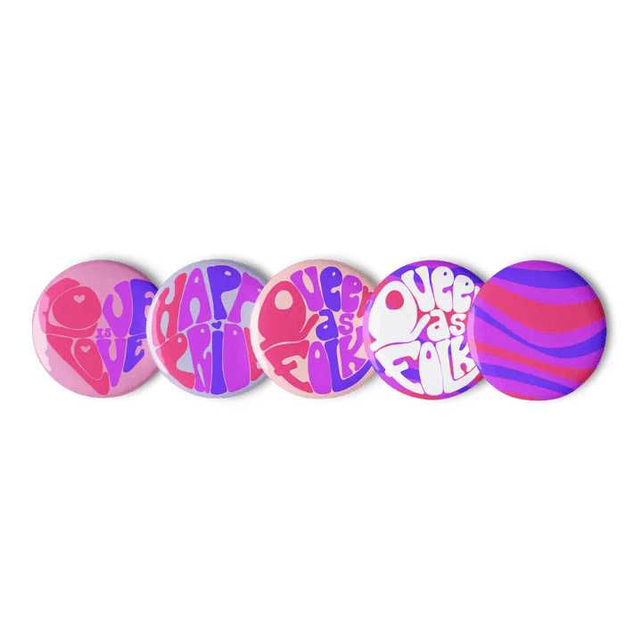 Bisexual Pride pin badge set product image (2)