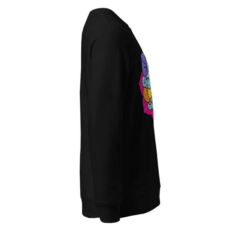 Ganesha Mosaic Lotus | Vibrant Spiritual Art - Unisex Sweatshirt product image (4)