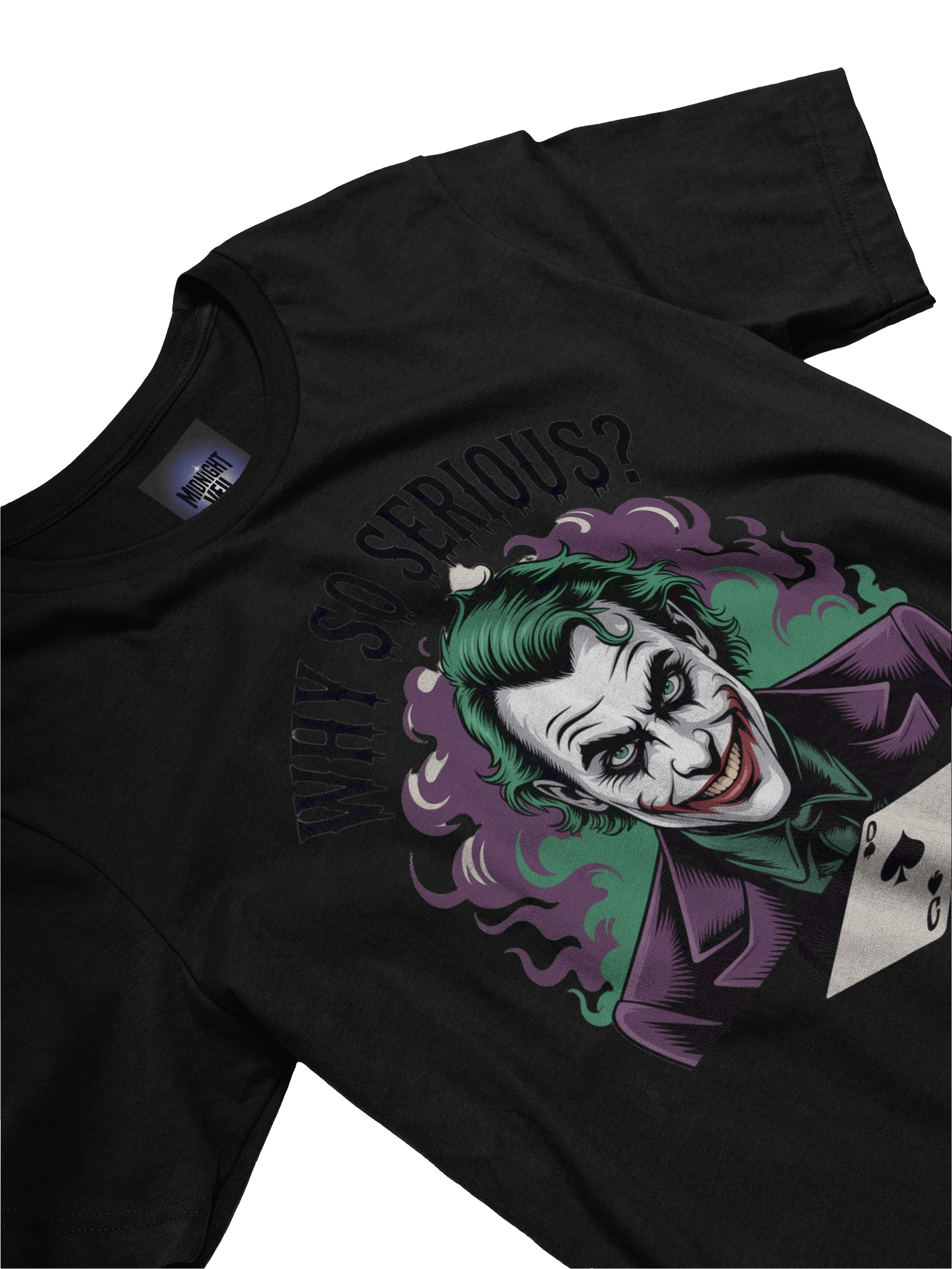 Why So Serious? The Joker's Smoky Spade Enigma Graphic Tee product image (5)
