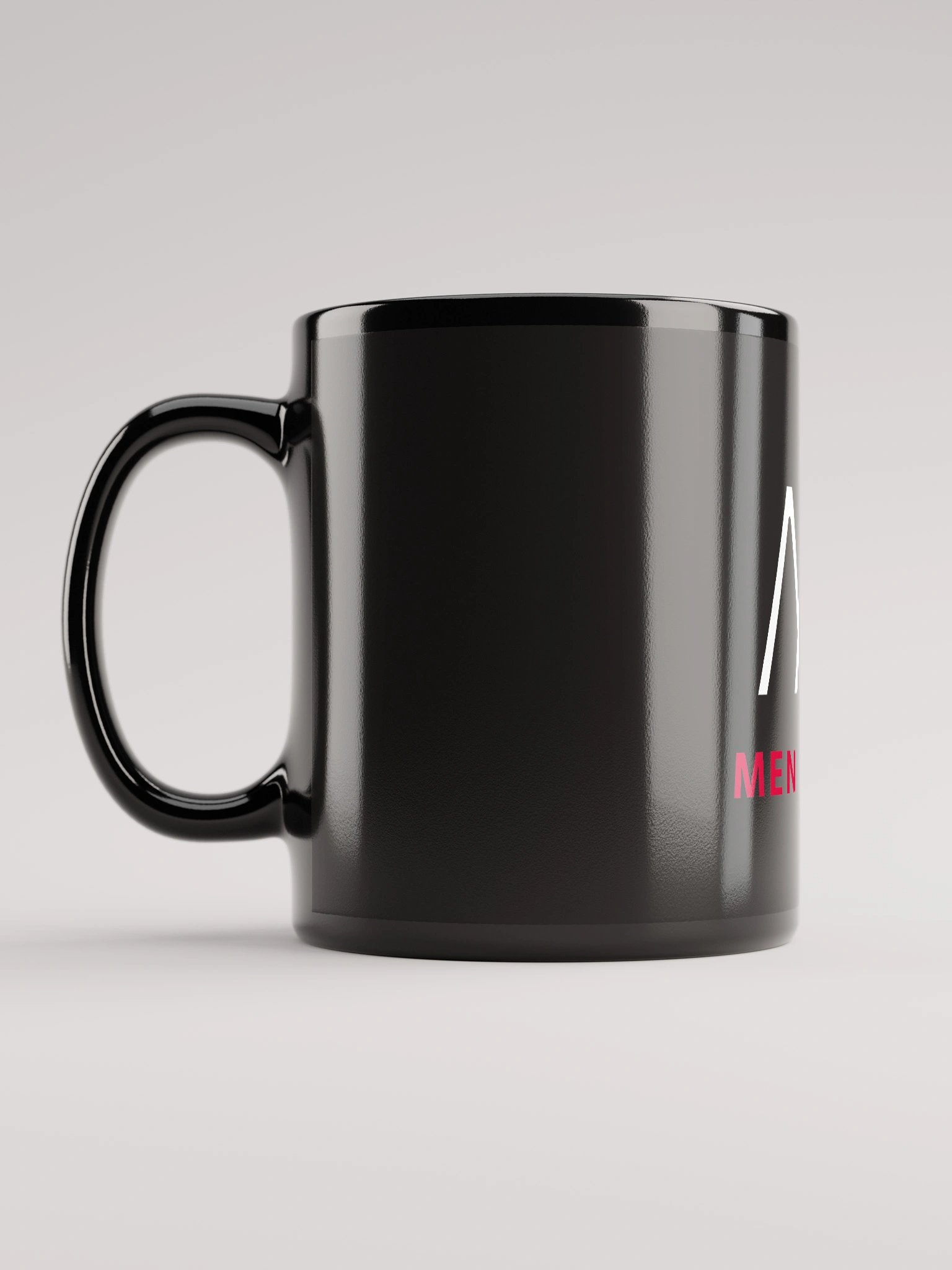 Men of Iron Logo Black Glossy Mug product image (12)