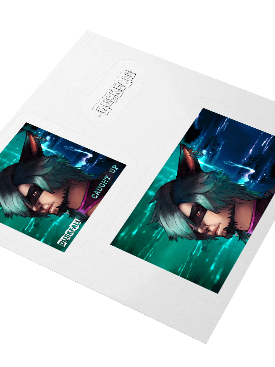 DUSKFALL Neon Fox Kiss Cut Stickers product image (9)
