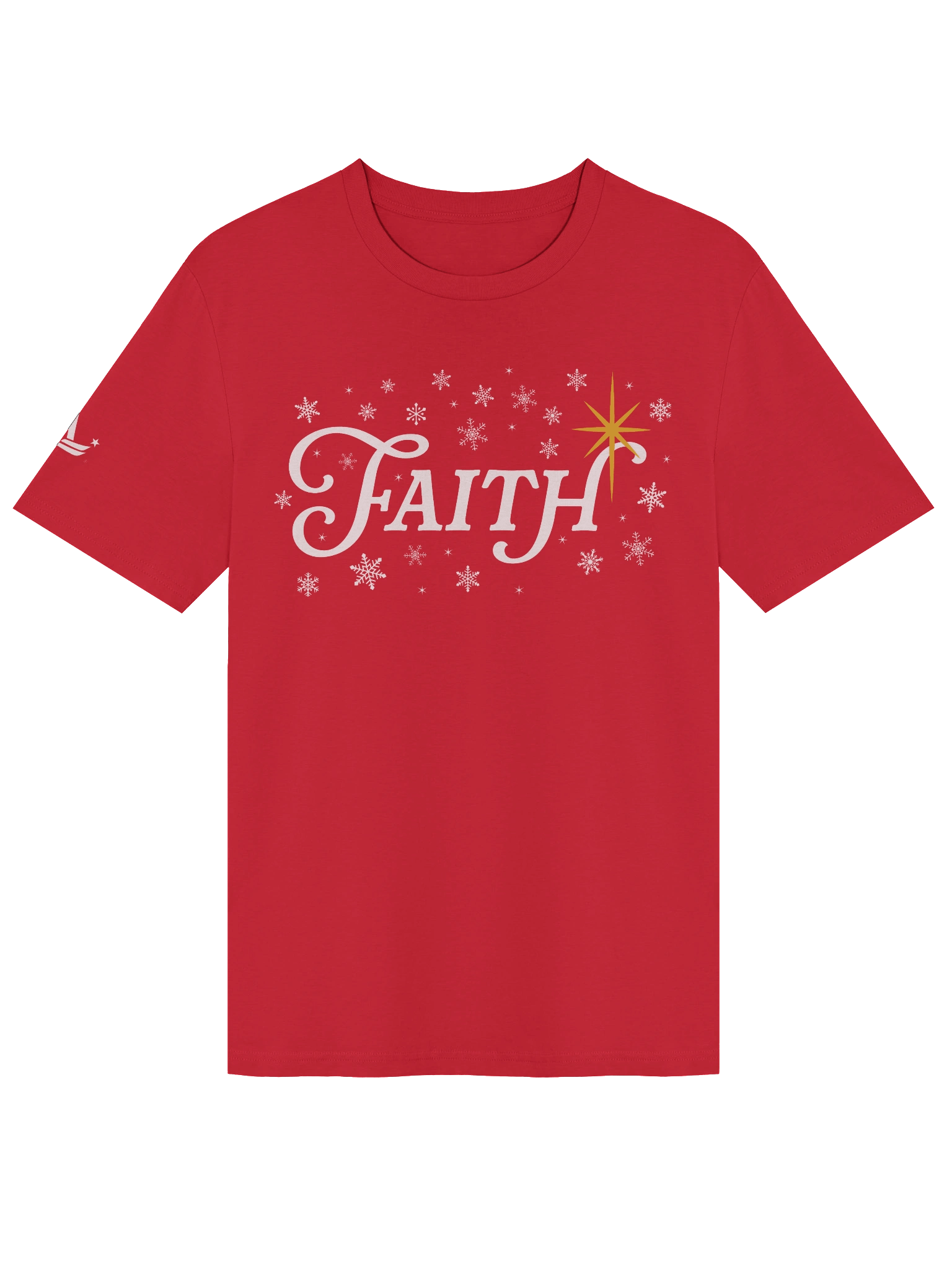 FAITH Holiday Tee (Unisex) - Red product image (1)