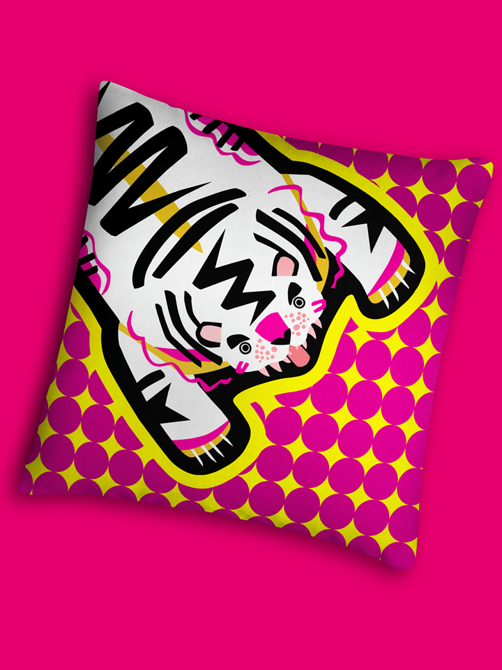 Pink and Yellow Tiger Pillows - 2 Sizes product image (1)