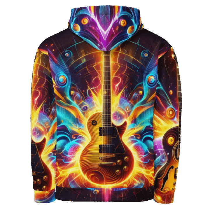 Guitar Musical Instrument - All-Over Unisex Hoodie #14 product image (2)