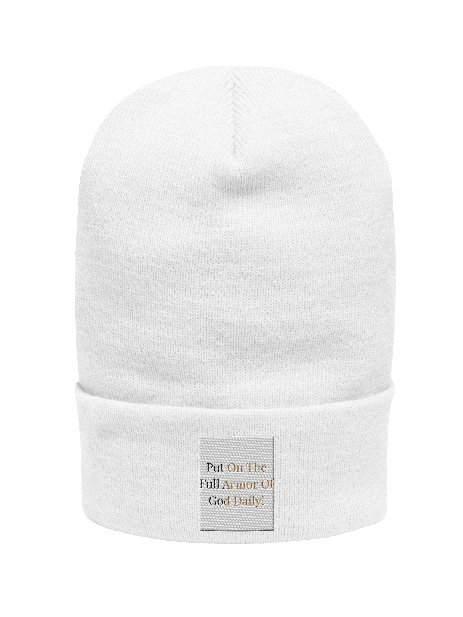 Armor White Beanie product image (1)