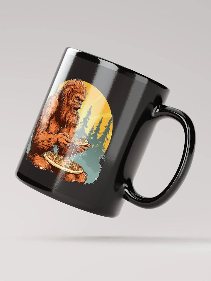 Sasquatch Eating Pizza Mug product image (2)