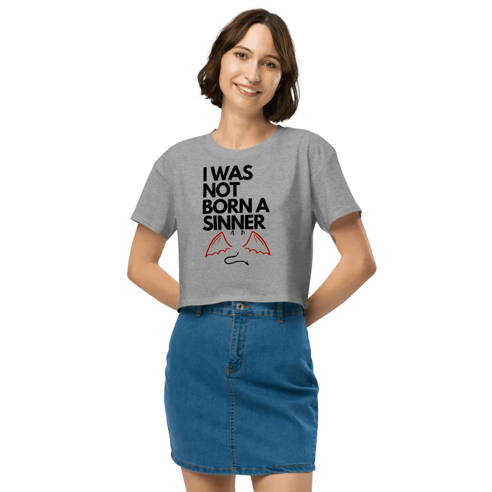 I Was Not Born a Sinner Crop Top product image (48)