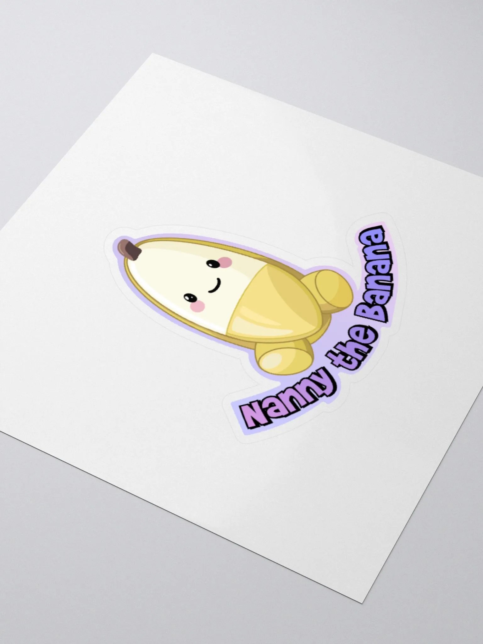 Nanny the Banana Kiss Cut Sticker product image (3)