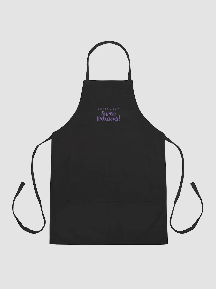 Super Delicious Embroidered Cooking Apron (Lavender) product image (3)