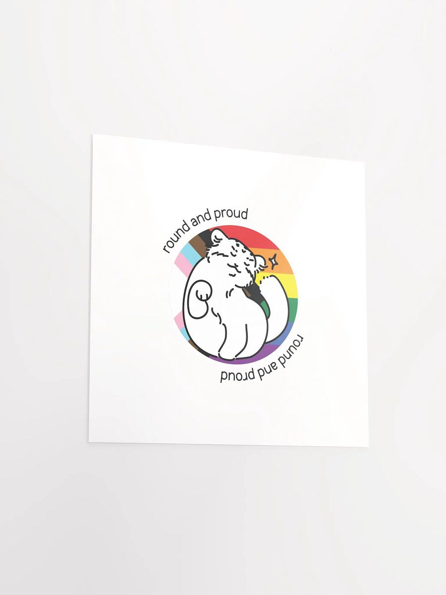 Round and Proud Manul Pride Version - Matte Poster product image (3)
