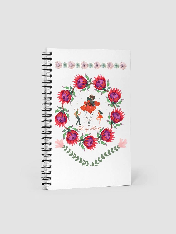 True Love Floral Spiral Notebook product image (1)