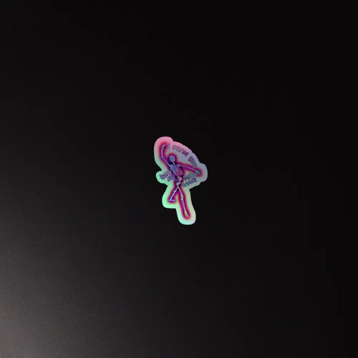 I Curse You Holographic Sticker product image (4)