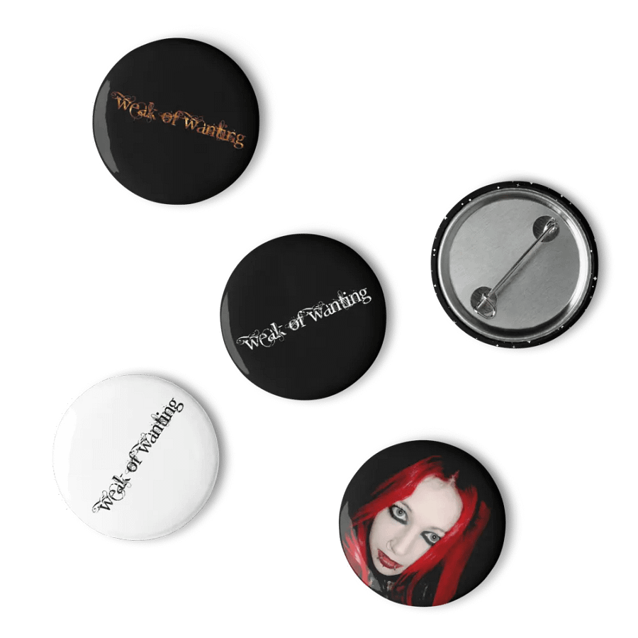 Weak Of Wanting Logo Pin Badge set product image (4)