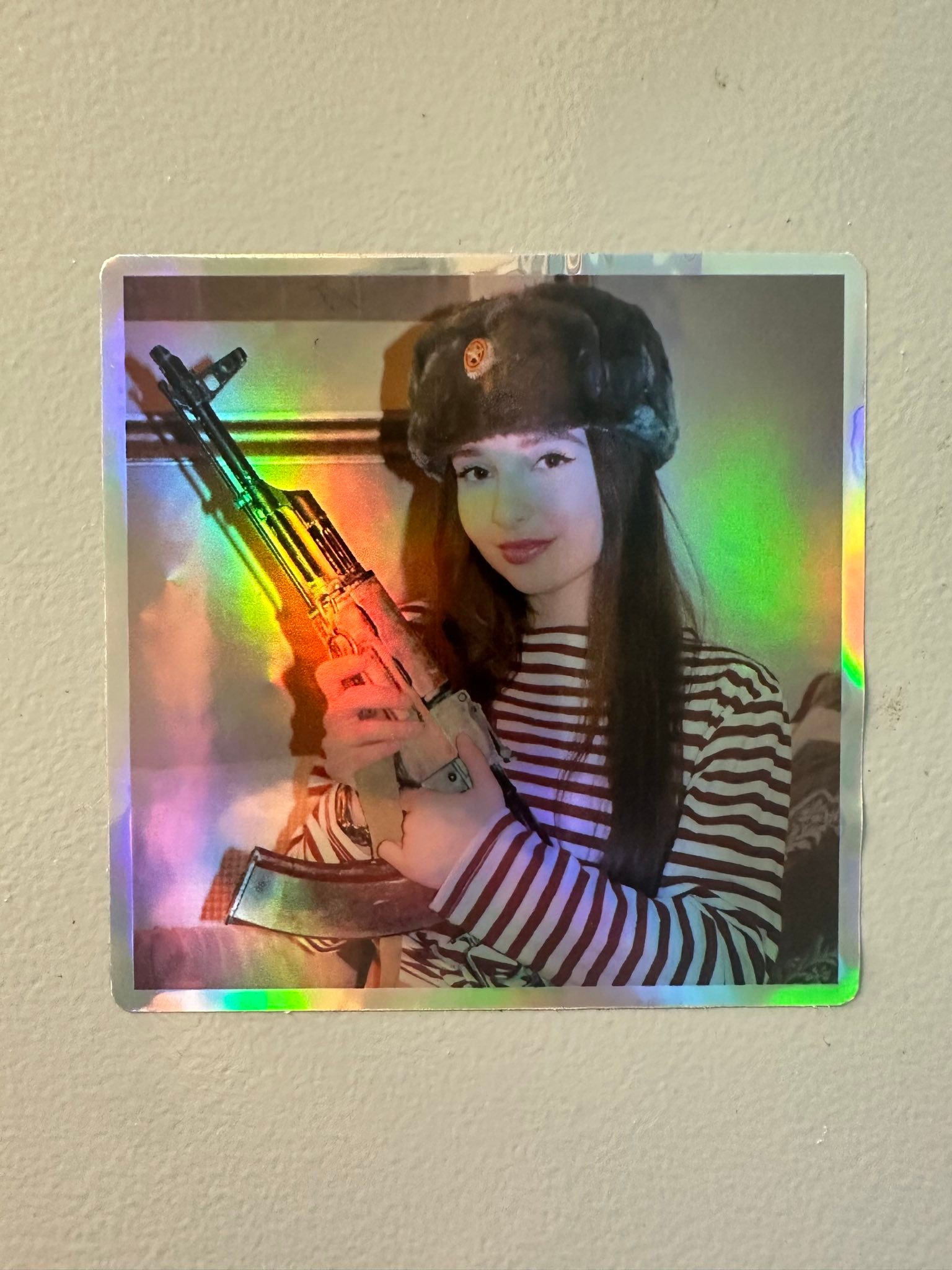 HOLOGRAPHIC USSR GF STICKER product image (2)