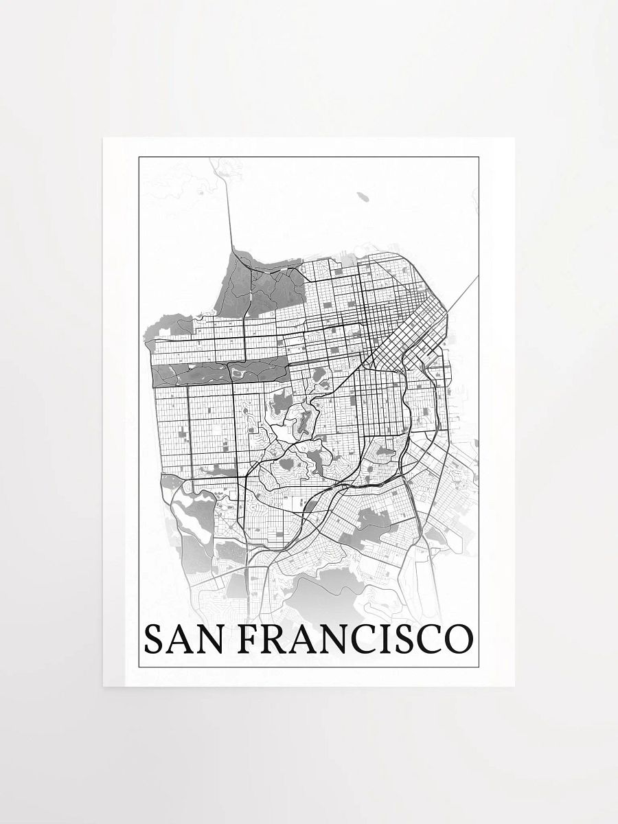 San Francisco, California, USA, city map print product image (5)