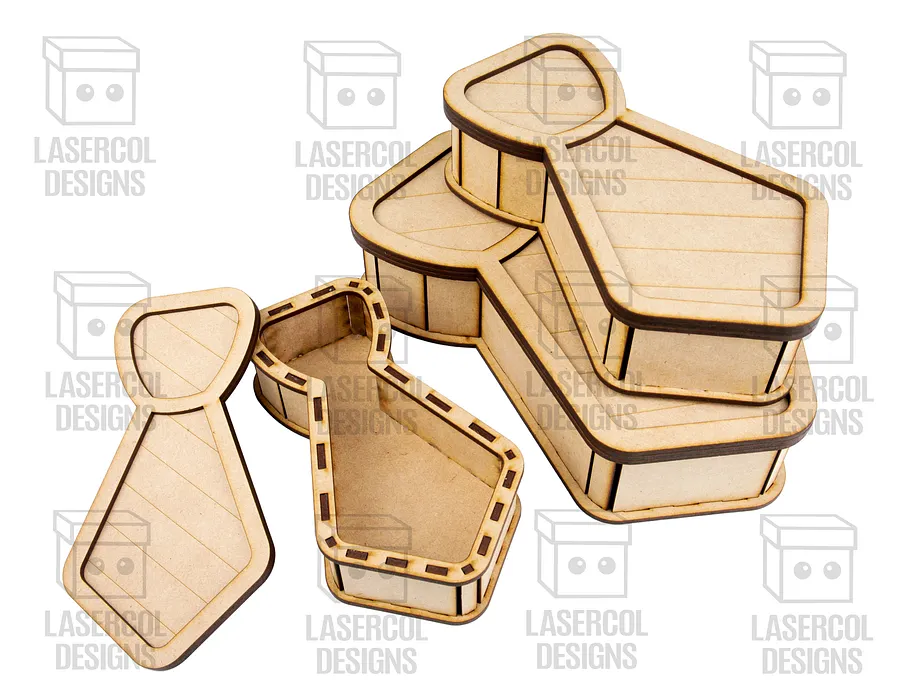 Shirt and Tie Father's Day Gift Boxes (3 Sizes) - Laser Cut Files product image (8)