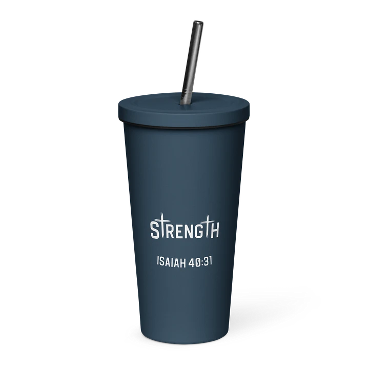 Strength 20 oz. Insolated Cup: Navy product image (1)