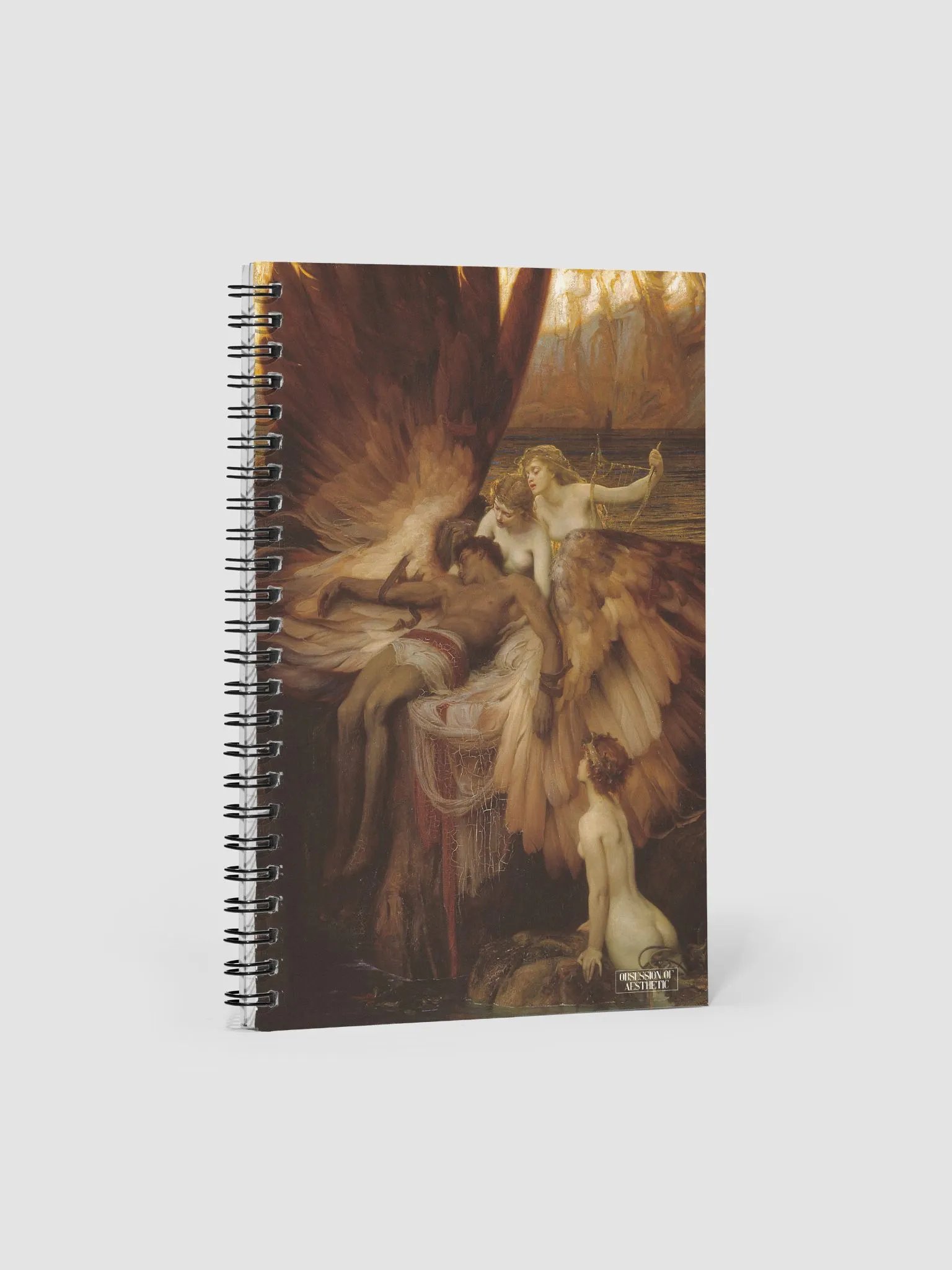 ''The Lament for Icarus'' by Herbert James Draper Spiral Notebook product image (1)