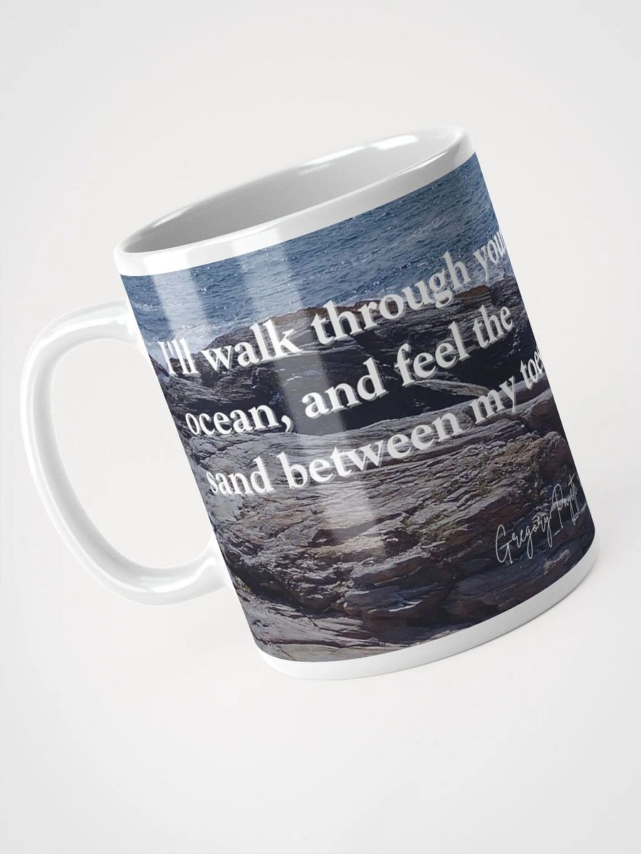 New England Poem Excerpt Mug (Photograph taken at Beavertail in Jamestown, Rhode Island) product image (2)