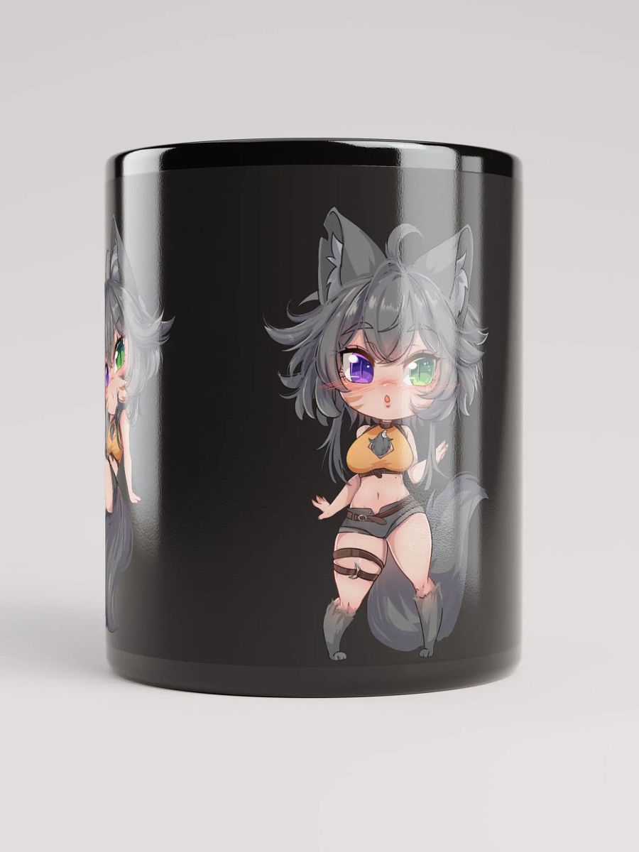 WolfcatRisi Chibi Glossy Mug (Black) product image (9)