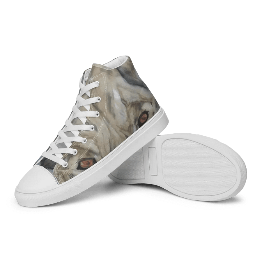 Woman's' Lion print from danflan oil painting white toe cap product image (12)