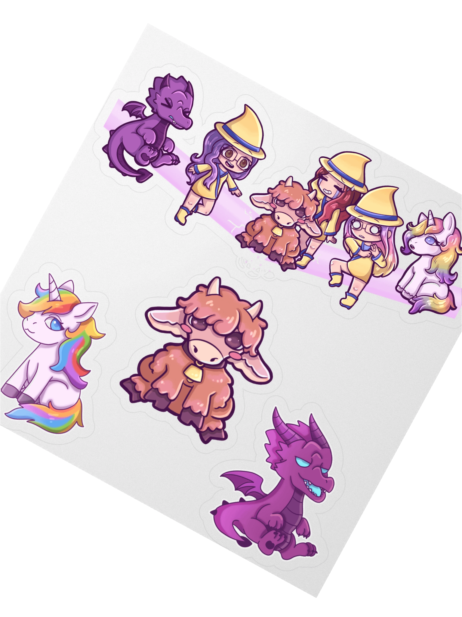 Tux2, MissieB12, and Mama_MJ Ooops! Collab Sticker Sheet product image (2)