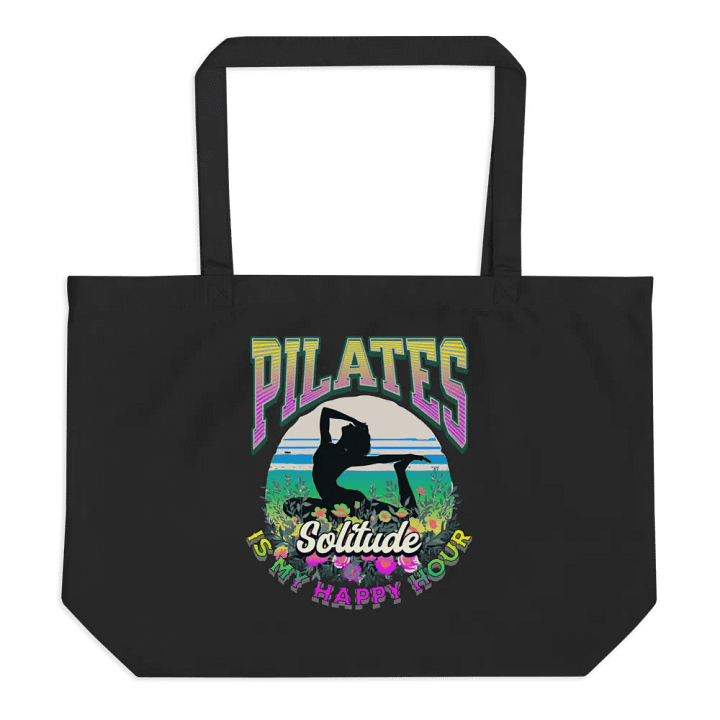 Pilates Is My Happy Hour Sunset Eco Tote product image (1)