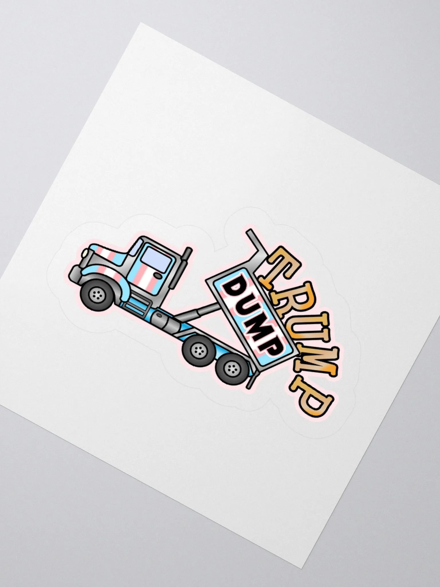 Dump T Trans Sticker product image (6)
