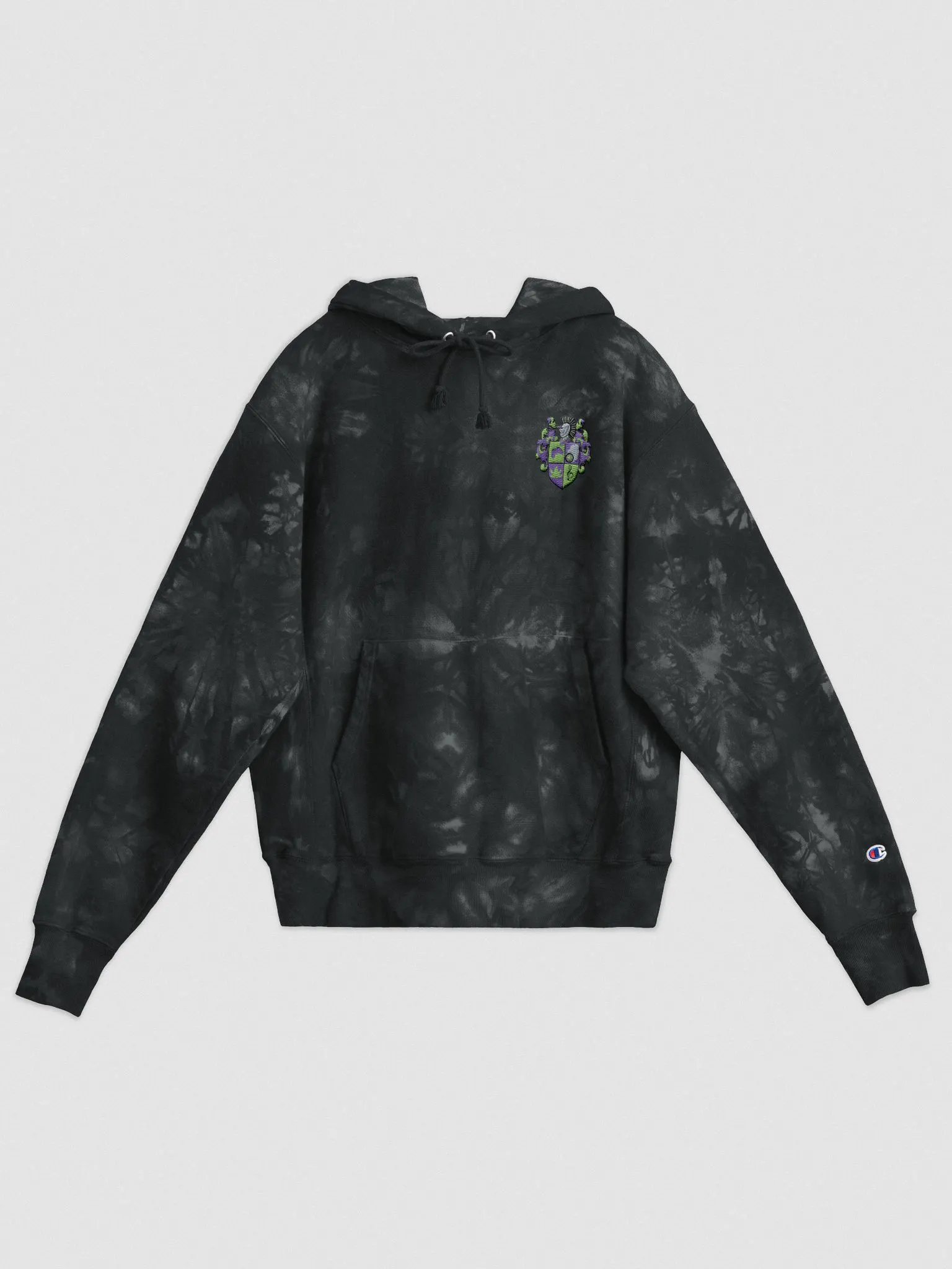 Crest Tie-Dye Hoodie (Embroidered) product image (1)
