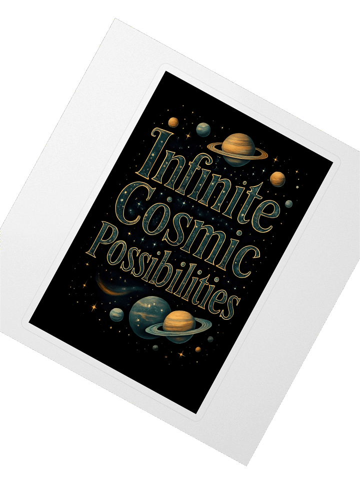 Infinite Cosmic Possibilities Cosmic Green Sticker product image (2)