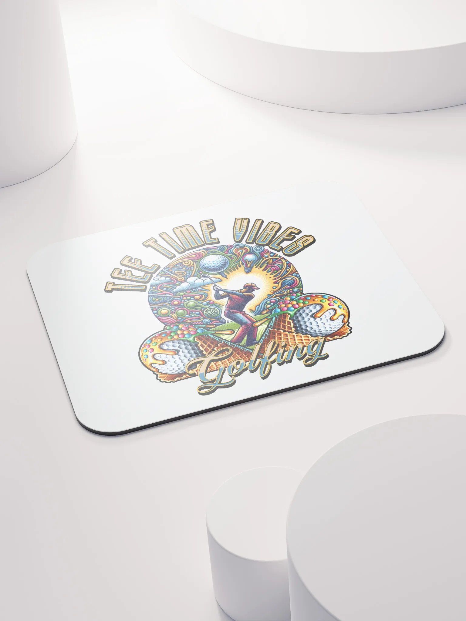 Tee Time Vibes Golfing Mouse Pad product image (4)