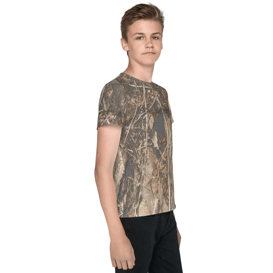 Youth Crew Neck T-Shirt - Dead Split - It Happennnns Camo product image (5)
