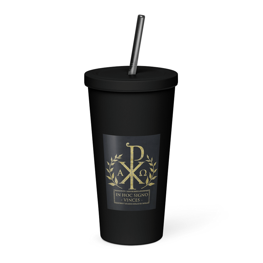 Pahar termic Black Monograma lui Hristos product image (1)