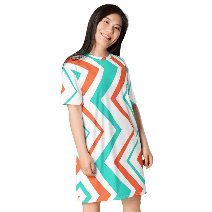 Sunset Zest T-Shirt Dress product image (2)