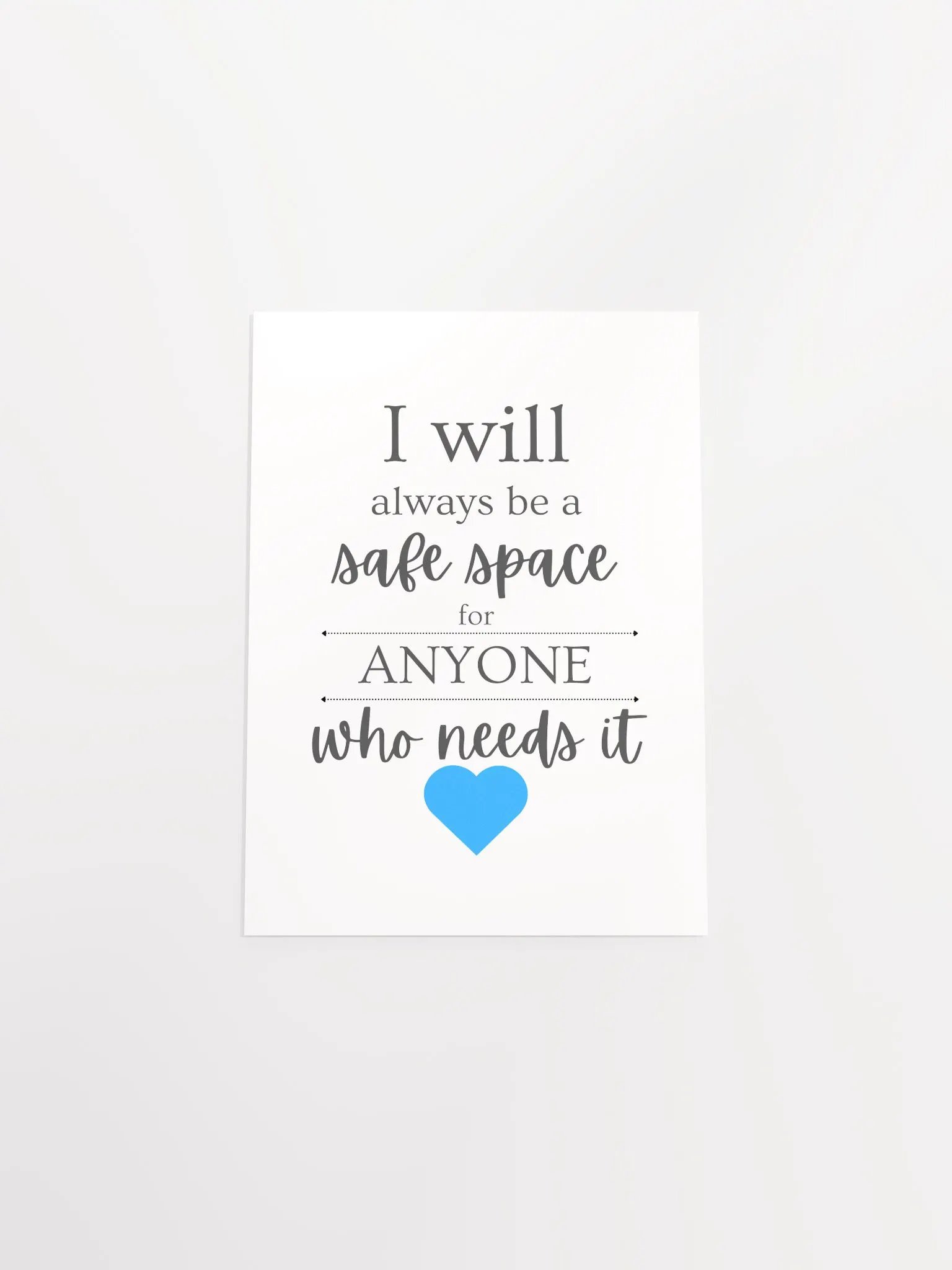"Safe Space" Matte Poster product image (25)