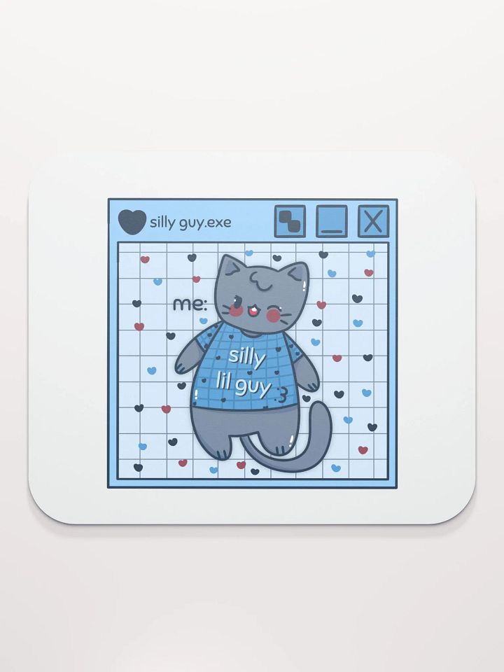 Silly Lil Guy Blue Mouse Mat product image (1)
