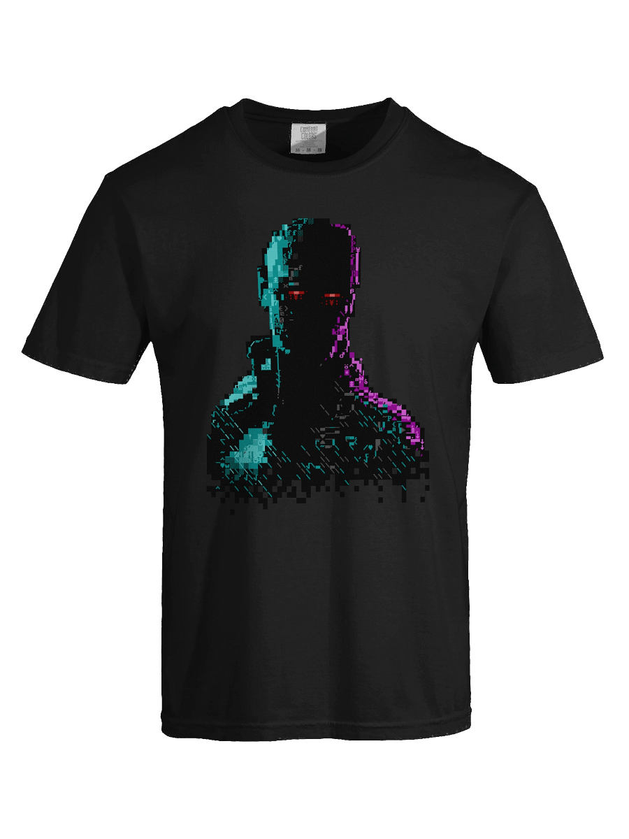 Ghost in the Wires ASCII Art T-Shirt product image (41)