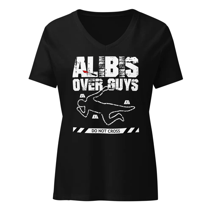 CrimeClothes Alibis Over Guys Relaxed V-Neck T-Shirt product image (1)