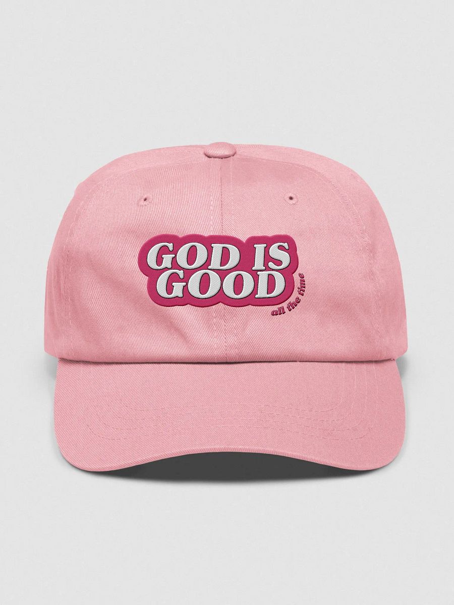 PINK God is Good Dad Hat product image (1)