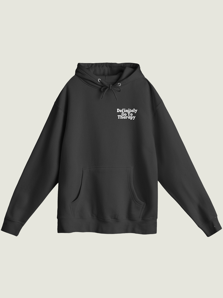 Definitely Go To Therapy Hoodie (Black) product image (2)