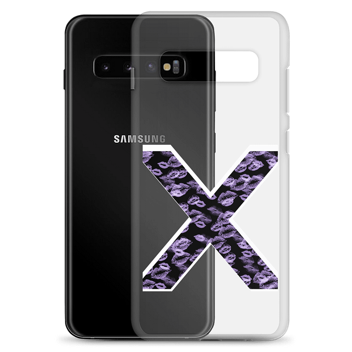 Black X Lilac Lipstick Kisses Phone Case S product image (2)