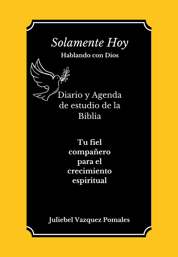 Solamente Hoy Hablando con Dios, un Diario y agenda para el estudio de biblia y su vida personal product image (1)