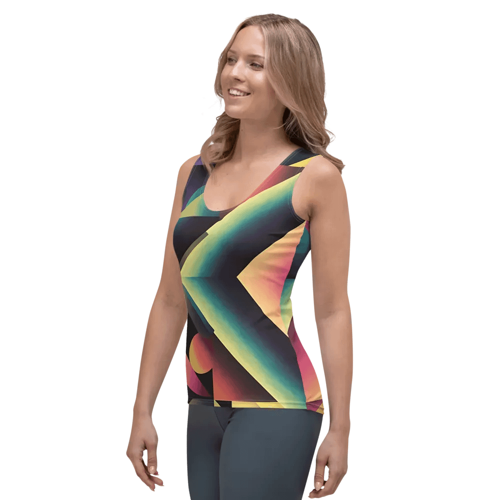 Abstract Lithographic Pattern Design Tank Top - V7 product image (3)