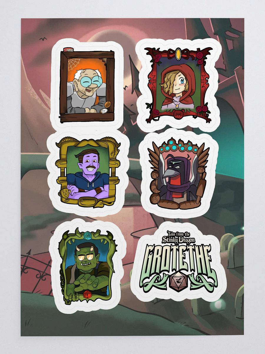 Grotethe Portraits Sticker Sheet product image (3)