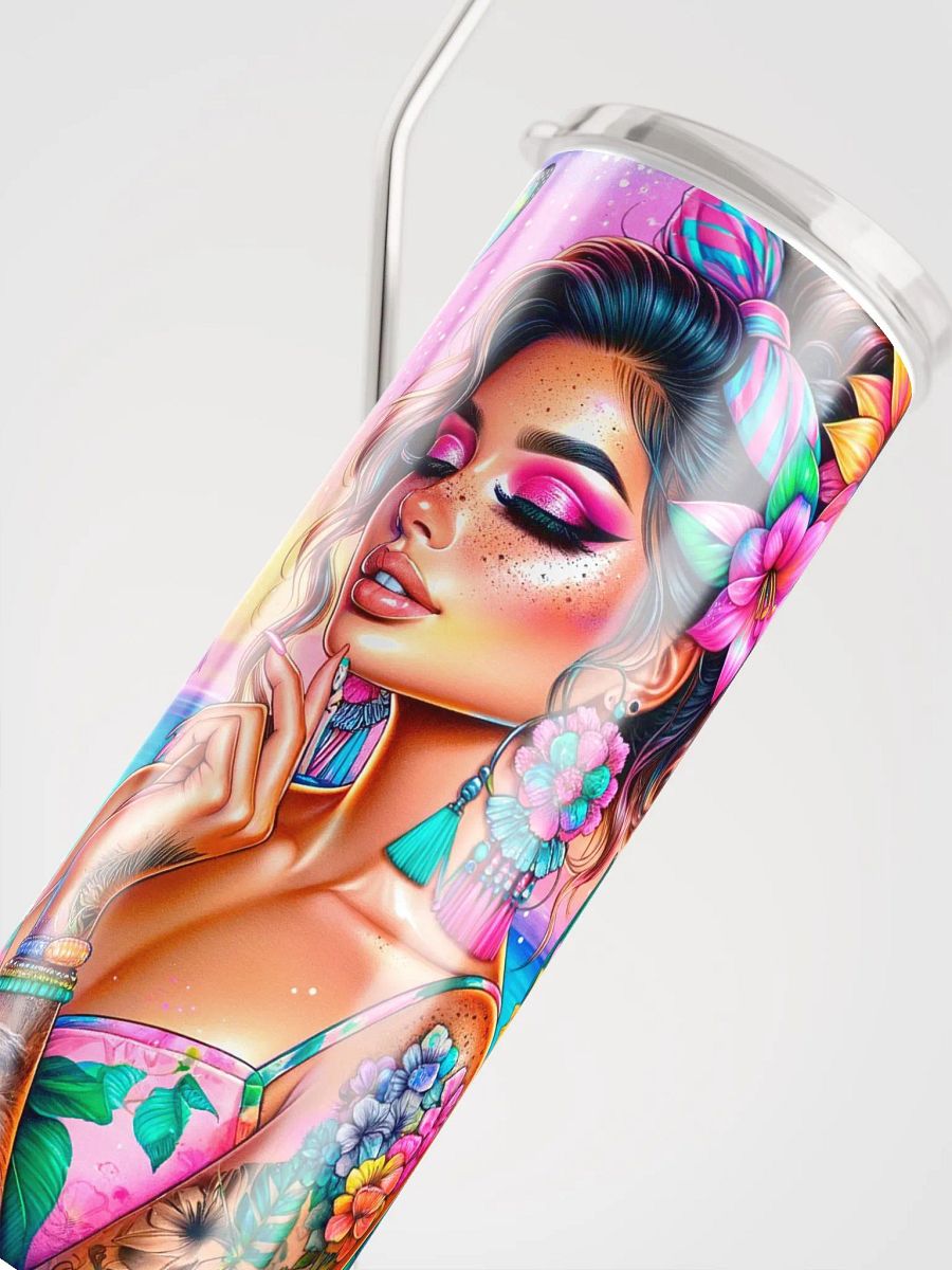 It's Not Alcohol - Tropical Colors Summer Vibes Stainless Steel Tumbler product image (8)