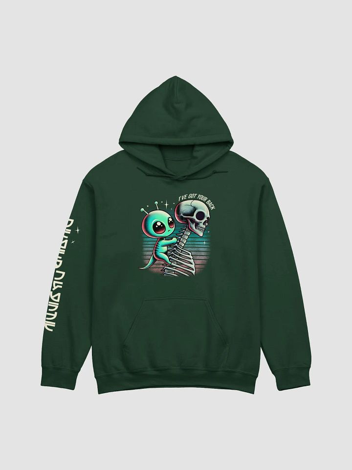 "I’ve Got Your Back" Alien Hoodie ( Sleeve Detail) product image (4)