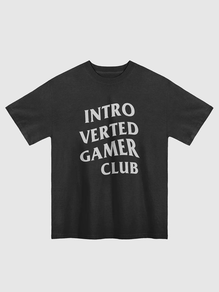 Introverted Gamer Club "white out" Oversized Tee product image (1)