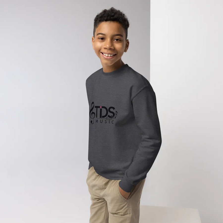 TDS Music Youth Crew Neck Sweatshirt in Blue, White, Black, Red, Gray (XS-XL) product image (5)
