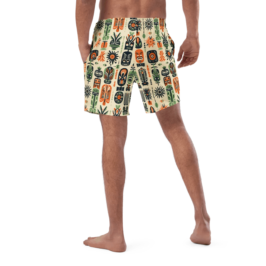 Vintage Caribbean Style Tropical Swimming Trunks product image (3)